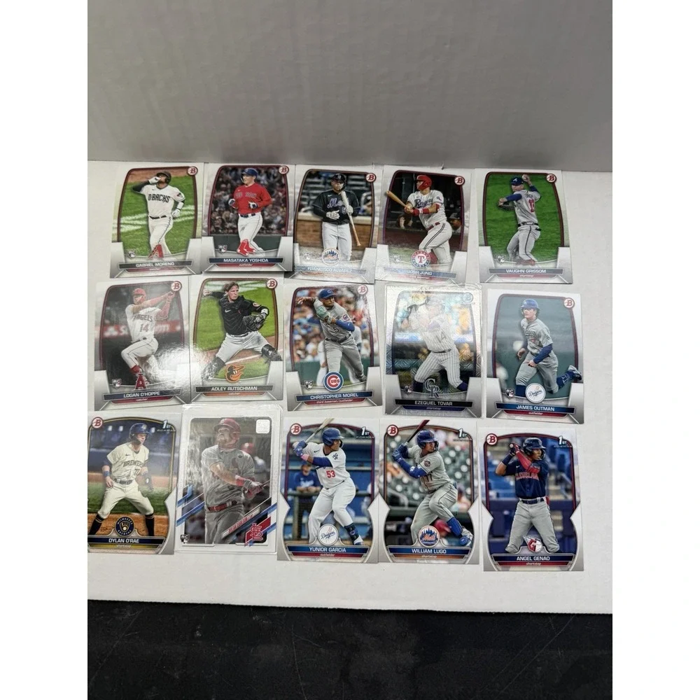 2021 / 2023 topps series one, #d, bp, bcp cards lot of 50 baseball cards mlb